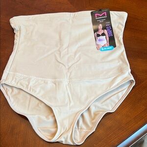 Maidenform Cream Shapewear High Waist Briefs